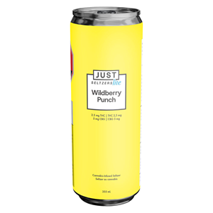 JUST Seltzers Lite - Wildberry Punch 2.5 THC + 5 CBG Seltzer - Hybrid - 355ml