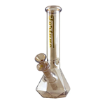 10" Geometric Hexagon Electroplated Glass Bong-NH103804E